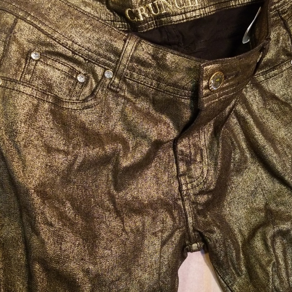 15#a.  Crunch jeans metallic